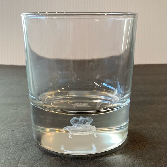 ETCHED CROWN ROYAL 3D Laser Hologram Floating Crown on Pillow Whisky Glass Cup - Picture 4 of 7